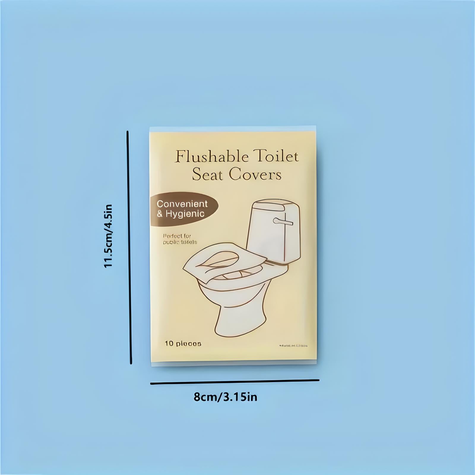 Flushable Travel Toilet Seat Covers | 50 Pack