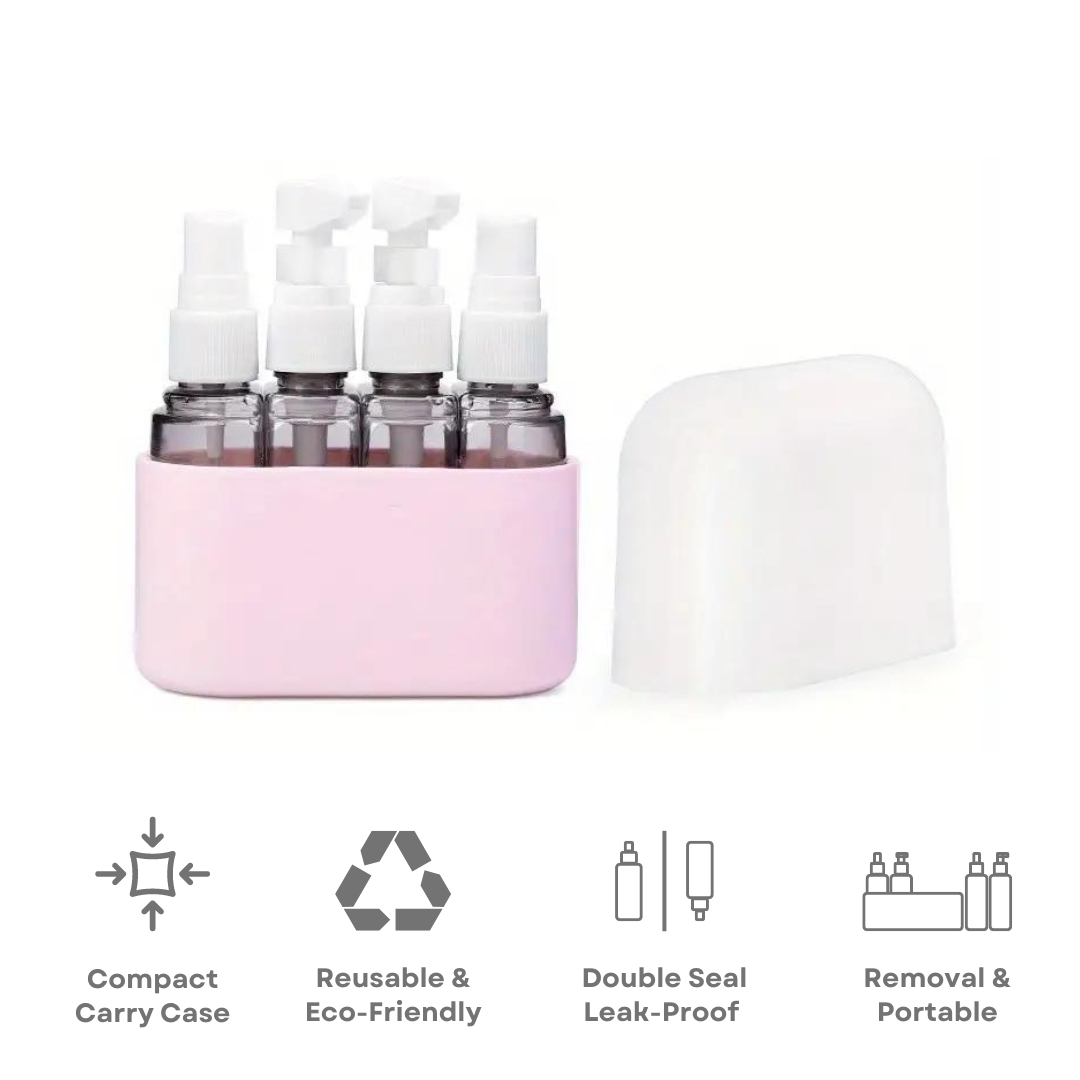 Compact Travel Dispenser Bottles